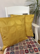 Handmade ochre cushion for sale  HOLSWORTHY