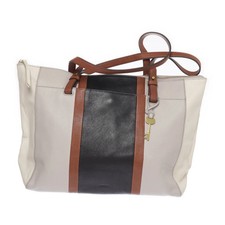 Używany, Fossil, torebka, damska, szara/czarna/brązowa, 46, 14, 29 cm #Brg na sprzedaż  PL
