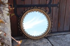 Miroir rond rotin d'occasion  Charmes