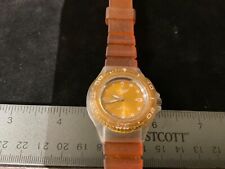 Usado, Relógio Speedo Vintage Muito Raro Salpicos Laranja Claro Resistente à Água  comprar usado  Enviando para Brazil