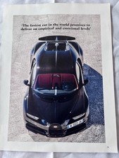 Bugatti chiron poster for sale  LOUGHBOROUGH
