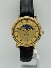 Relógio de pulso feminino Alfex quartzo fase da lua dia vintage fabricado na Suíça comprar usado  Enviando para Brazil