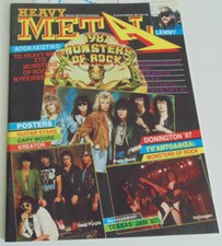 GREEK MAGAZINE HEAVY METAL 1987-METALLICA–DIO-LEMMY-DEEP PURPLE-TWISTED SISTER comprar usado  Enviando para Brazil
