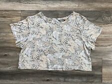 NOVA Camiseta Cropped American Eagle Inside Out / Tamanho XL / Floral comprar usado  Enviando para Brazil