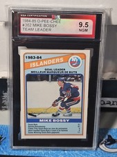 84-85 O-Pee-Chee Mike Bossy Goal Leader 🚨🚨🚨 KSA 9.5 quase em perfeito estado , usado comprar usado  Enviando para Brazil