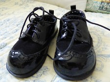 Kinderschuhe schwarze schnürs gebraucht kaufen  Berlin