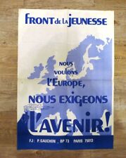 Affiche front jeunesse d'occasion  Damigny