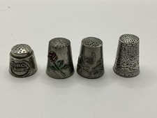 Four vintage thimbles for sale  LLANELLI