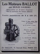 Publicité moteurs ballot d'occasion  Compiègne