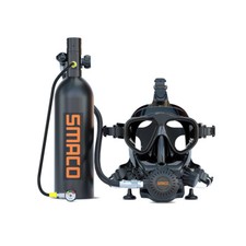 Usado, Máscara de óculos de mergulho facial completa padrão da UE 1L tanque de mergulho conjunto de snorkel subaquático comprar usado  Enviando para Brazil