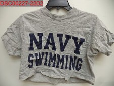 Usado - Natação Crop Top Feminino Academia Naval Loja de Presentes Cinza Marinho, Tamanho P comprar usado  Enviando para Brazil