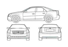 Photo blueprint cadillac for sale  UK