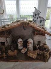 Weihnachtskrippe holz beton gebraucht kaufen  Olfen