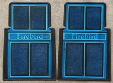 Usado, PAR DE TAPETES DE ASSOALHO MOLDADOS PERSONALIZADOS PONTIAC FIREBIRD 1970-81 BORRACHA PRETA TAPETE AZUL comprar usado  Enviando para Brazil