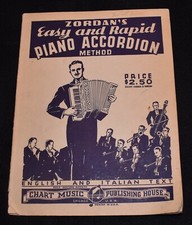 MÉTODO ACORDEÃO PIANO FÁCIL E RÁPIDO ZORDAN'S - 1937 - Inglês e italiano - Música comprar usado  Enviando para Brazil