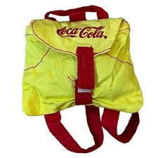 Usado, Mini mochila boneca Coca Cola ou ursinho de pelúcia 16"-18" logotipo bolsa vermelha amarela vintage comprar usado  Enviando para Brazil