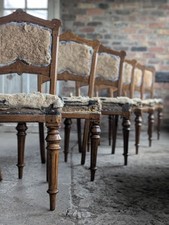 Oak dining chairs for sale  STOKE-ON-TRENT