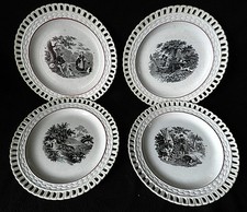 Luneville assiettes ajourées d'occasion  France