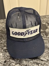 REMENDO DE PNEUS GOODYEAR VINTAGE TODA MALHA CHAPÉU CAMINHONEIRO SNAPBACK AJUSTÁVEL FEITO NOS EUA comprar usado  Enviando para Brazil