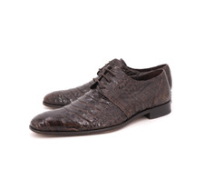 US$ 1429 | SAPATOS DERBY MEZLAN BIQUEIRA LISA MARROM CROCODILO SOLA DE COURO 9,5 M comprar usado  Enviando para Brazil