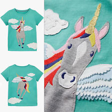 Girls unicorn shirt for sale  BURY ST. EDMUNDS