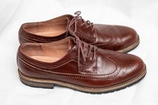Sapatos oxford brogue brogue masculinos de couro marrom ponta das asas. EUA 12, Reino Unido 10,5, EUR 45, 290mm, usado comprar usado  Enviando para Brazil