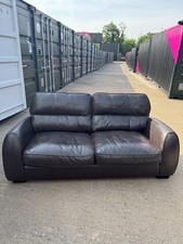 Scs brown leather for sale  OLDBURY