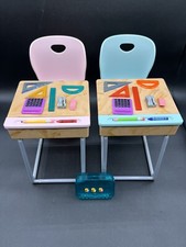 Acessórios de mesa escolar azul rosa Our Generation Awesome Academy para bonecas de 18 pol. comprar usado  Enviando para Brazil