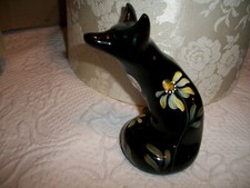 Estatueta de vidro arte "raposa negra" FENTON PINTADA À MÃO ASSINADA VL Anderson* comprar usado  Enviando para Brazil
