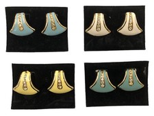 Orecchini clip metallo usato  Vercelli