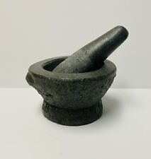 Moedor de especiarias de cozinha vintage década de 1960 granito pedra pilão e argamassa pesado 4 lb 0, usado comprar usado  Enviando para Brazil