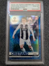 Usado, 2018-19 TOPPS CHROME UEFA CHAMPIONS LEAGUE CRISTIANO RONALDO AZUL/150 PSA 10 comprar usado  Enviando para Brazil