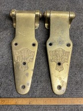 2 dobradiças antigas de latão Ehrlich para geladeira St. Joseph, Mo.  EUA  comprar usado  Enviando para Brazil