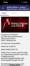 Robbie williams tickets gebraucht kaufen  Heimbach
