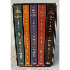 Percy Jackson & the Olympians Rick Riordan Paperback original cover art OCA set comprar usado  Enviando para Brazil