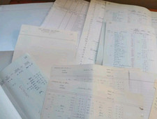 Vintage ledger pages for sale  RETFORD