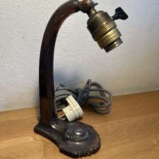 Jugendstil tischlampe messing gebraucht kaufen  Ulm