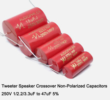 Alto-falante Tweeter Crossover capacitores não polarizados 250V 1/2.2/3.3uF a 47uF 5% comprar usado  Enviando para Brazil