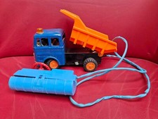 Bandai Japonia Mercedes Wywrotka zasilana bateryjnie blaszana płyta plastikowa 20x10,5x7,5c na sprzedaż  PL