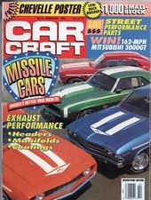 Revista Car Craft fevereiro 1991 Mopar Chevy Ford GM AMC CHEVELLE PÔSTER inclui, usado comprar usado  Enviando para Brazil