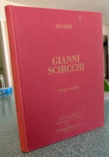Gianni Schicchi, by Giacomo Puccini, Vocal Score, with separate Libretto, 1972 segunda mano  Embacar hacia Mexico