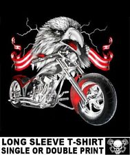 CAMISETA DE MOTOCICLISTA V TWIN PATRIÓTICA BANDERA AMERICANA Y ÁGUILA CHOPPER XT78 segunda mano  Embacar hacia Argentina