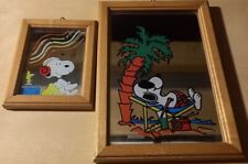 Snoopy coppia quadretti usato  Italia