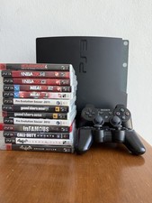 Pacote fino Sony PlayStation 3 120 GB com 2 controles e cabos 15 jogos comprar usado  Enviando para Brazil