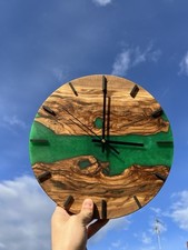 Livenholz wanduhr epoxidharz gebraucht kaufen  Bodenkirchen