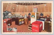 Sala de almoço WIGWAM Indian Village nº 2 -Cave City KY US HWY 31 geladeira Coca-Cola , usado comprar usado  Enviando para Brazil