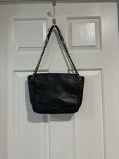 Bolsa de mão de couro preta com aba Tory Burch Marion comprar usado  Enviando para Brazil