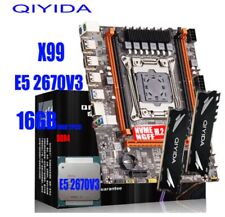 Conjunto de placa-mãe QIYIDA X99 LGA 2011-3 kit com IntelXeon E5 2670 V3 CPU 16GB RAM comprar usado Conjunto de placa-mãe QIYIDA X99 LGA 2011-3 kit com IntelXeon E5 2670 V3 CPU 16GB RAM comprar usado  Enviando para Brazil