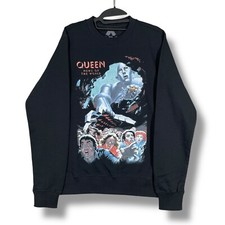 Pulôver moletom gráfico Queen News of the World masculino S preto retrô banda música, usado comprar usado  Enviando para Brazil