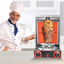 Usado, Máquina de kebab Doner Shawarma Grill forno rotativo a gás giratório 2 queimadores elétricos comprar usado  Enviando para Brazil